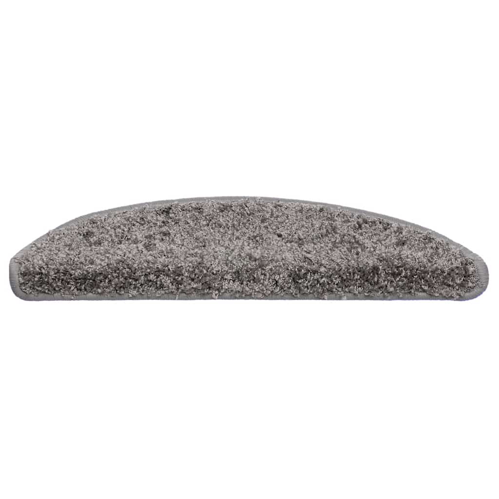 VidaXL Stufenmatten 30 Stk. 56x17x3 cm grau halbrund