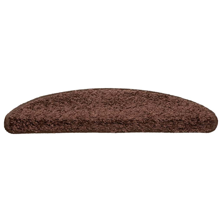 VidaXL Stufenmatten 30 Stk. 56x17x3 cm braun halbrund