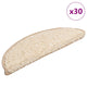 Vidaxx Stufenmatten 30 Stk. 56x17x3 cm creme halbrund