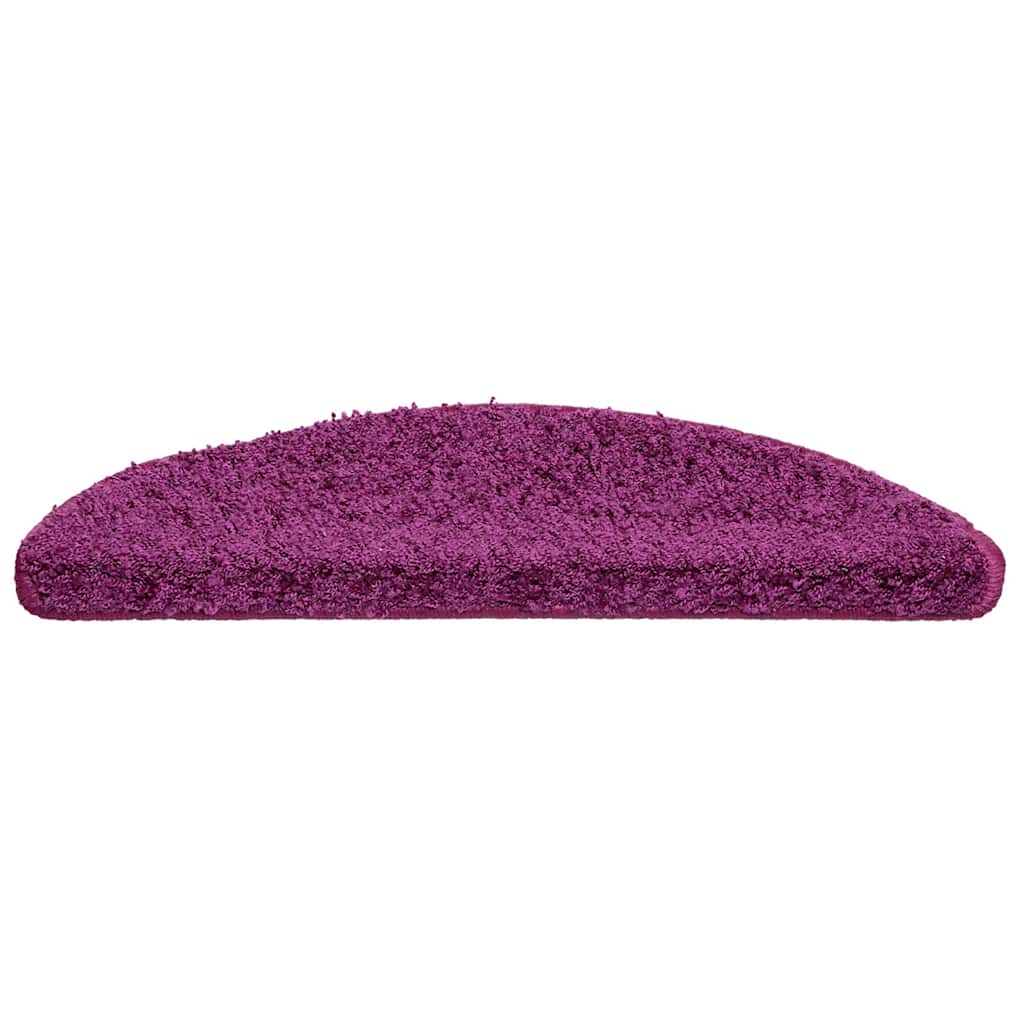 VidaXL Stufenmatten 30 Stk. 56x17x3 cm violett halbrund