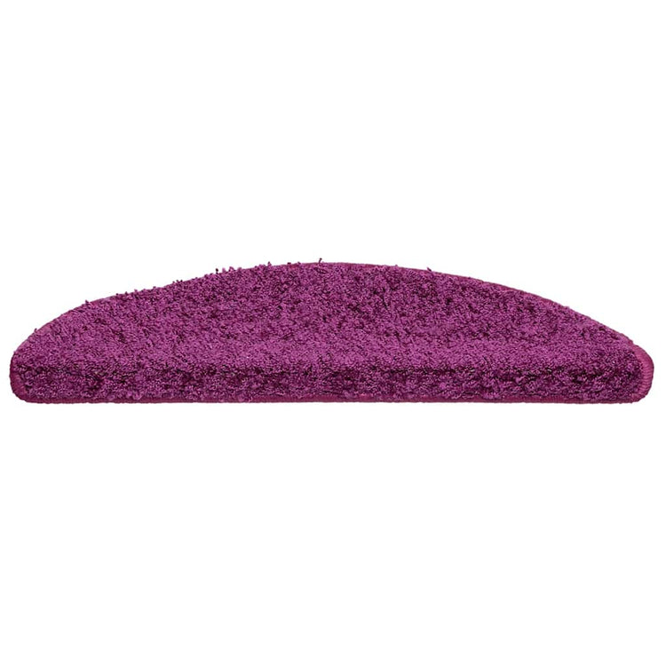 VidaXL Stufenmatten 30 Stk. 56x17x3 cm violett halbrund