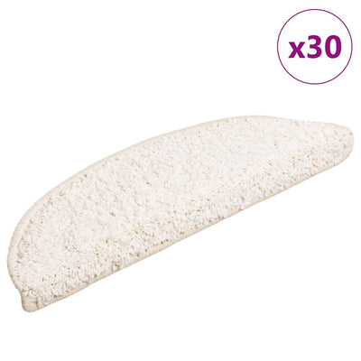 Vidaxx Stufenmatten 30 St. 56x17x3 cm weiß halbrund