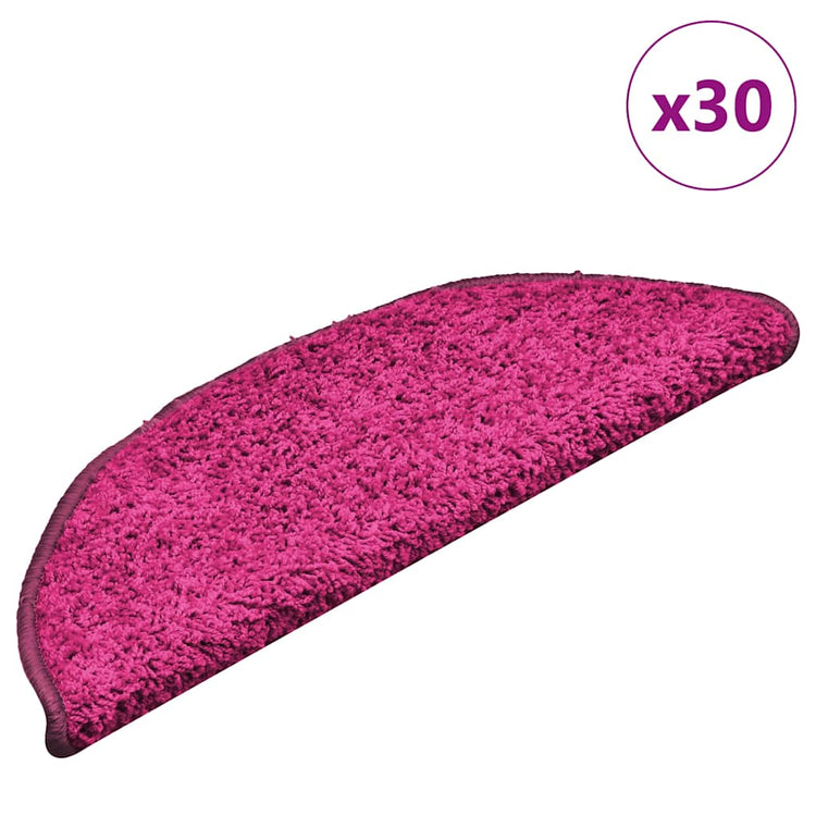 Vidaxx Stufenmatten 30 St. 56x17x3 cm rosa halbrund