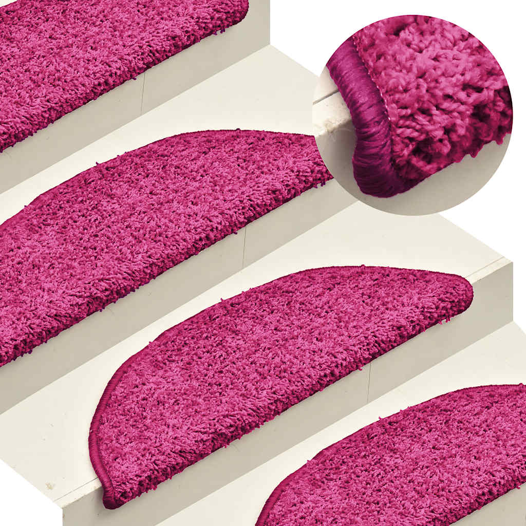 Vidaxx Stufenmatten 30 St. 56x17x3 cm rosa halbrund