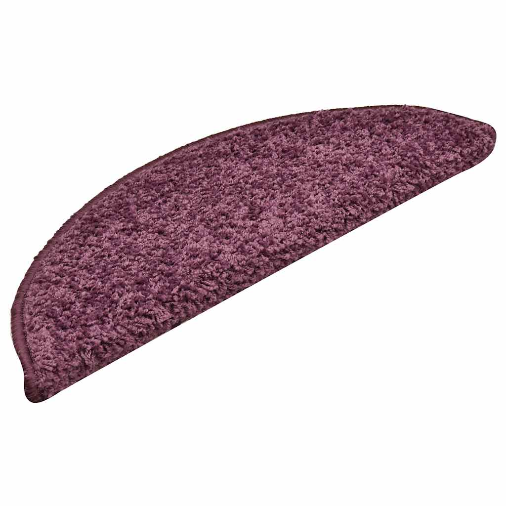 Vidaxx Stufenmatten 30 St. 56x17x3 cm dunkelviolett halbrund