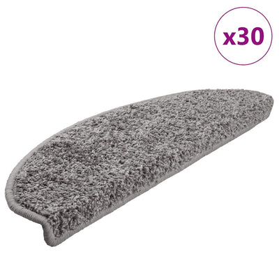 Vidaxx Stufenmatten 30 St. 65x21x4 cm grau halbrund groß