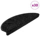 Vidaxx Stufenmatten 30 St. 65x21x4 cm schwarz halbrund groß