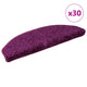 Vidaxx Stufenmatten 30 St. 65x21x4 cm violett halbrund groß