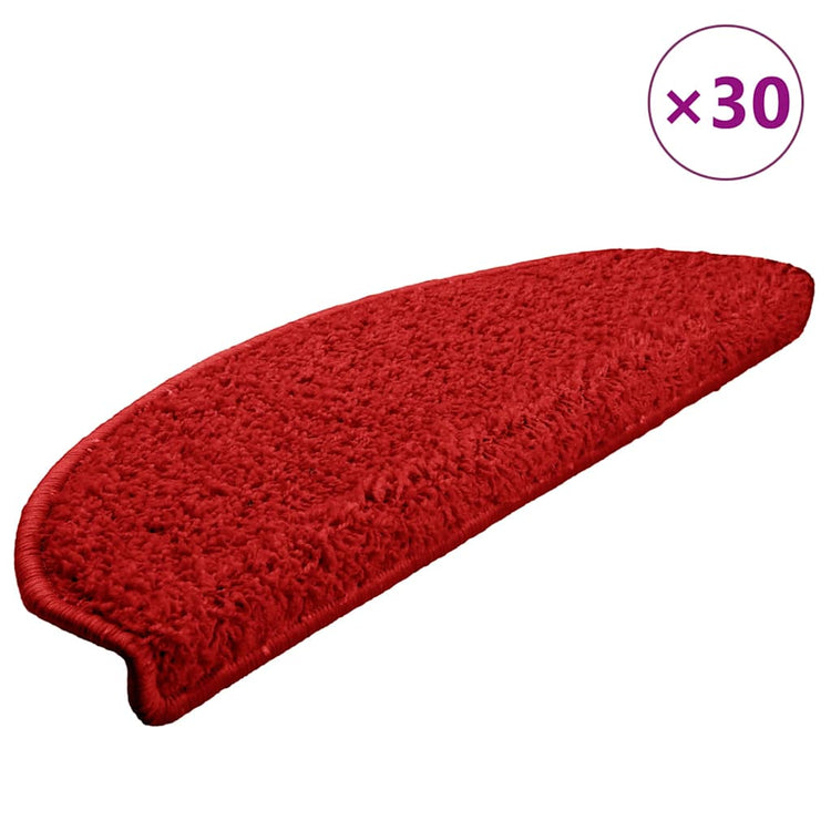 Vidaxx Stufenmatten 30 St. 65x21x4 cm rot halbrund groß