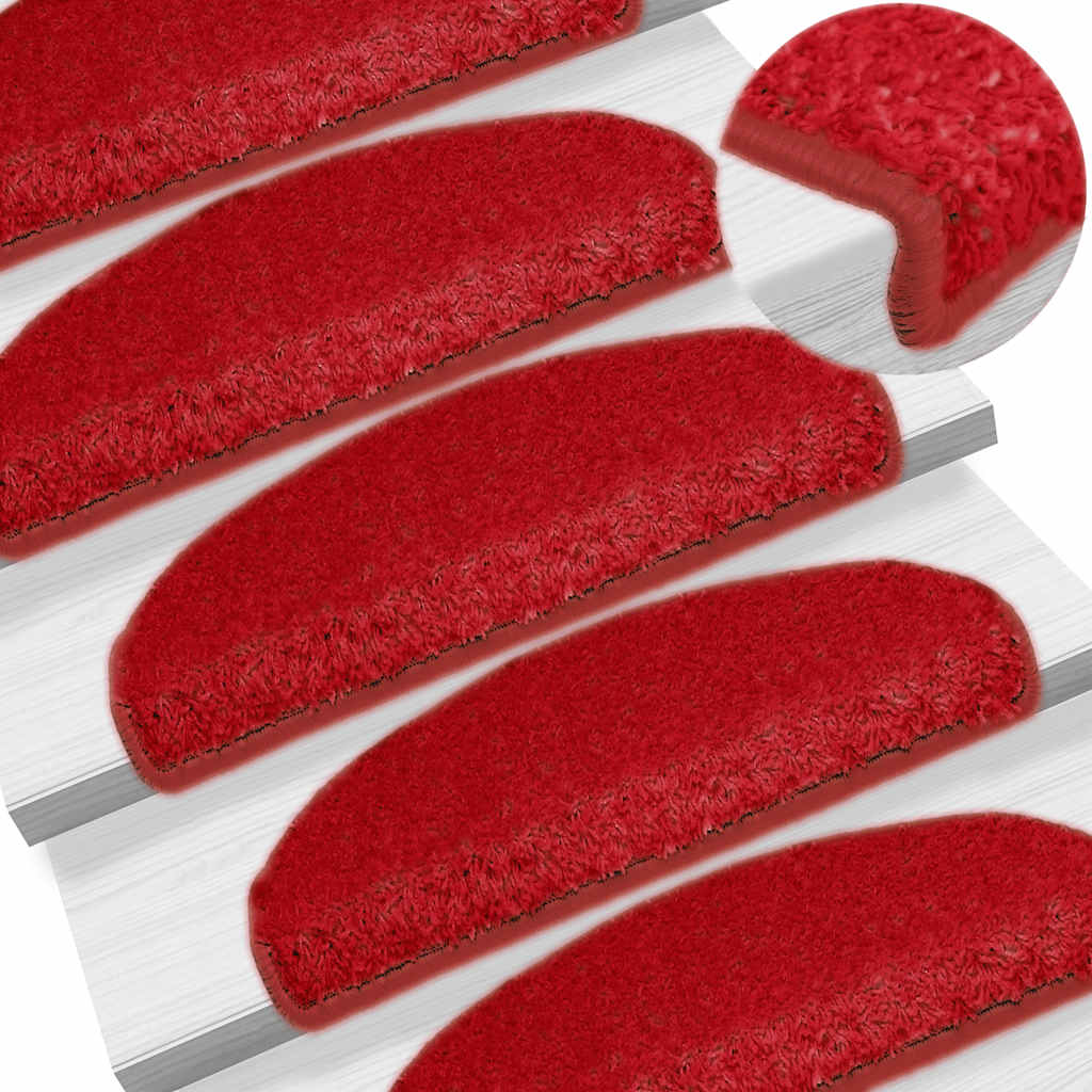 Vidaxx Stufenmatten 30 St. 65x21x4 cm rot halbrund groß