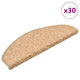 Vidaxx Stufenmatten 30 St. 65x21x4 cm gold halbrund groß