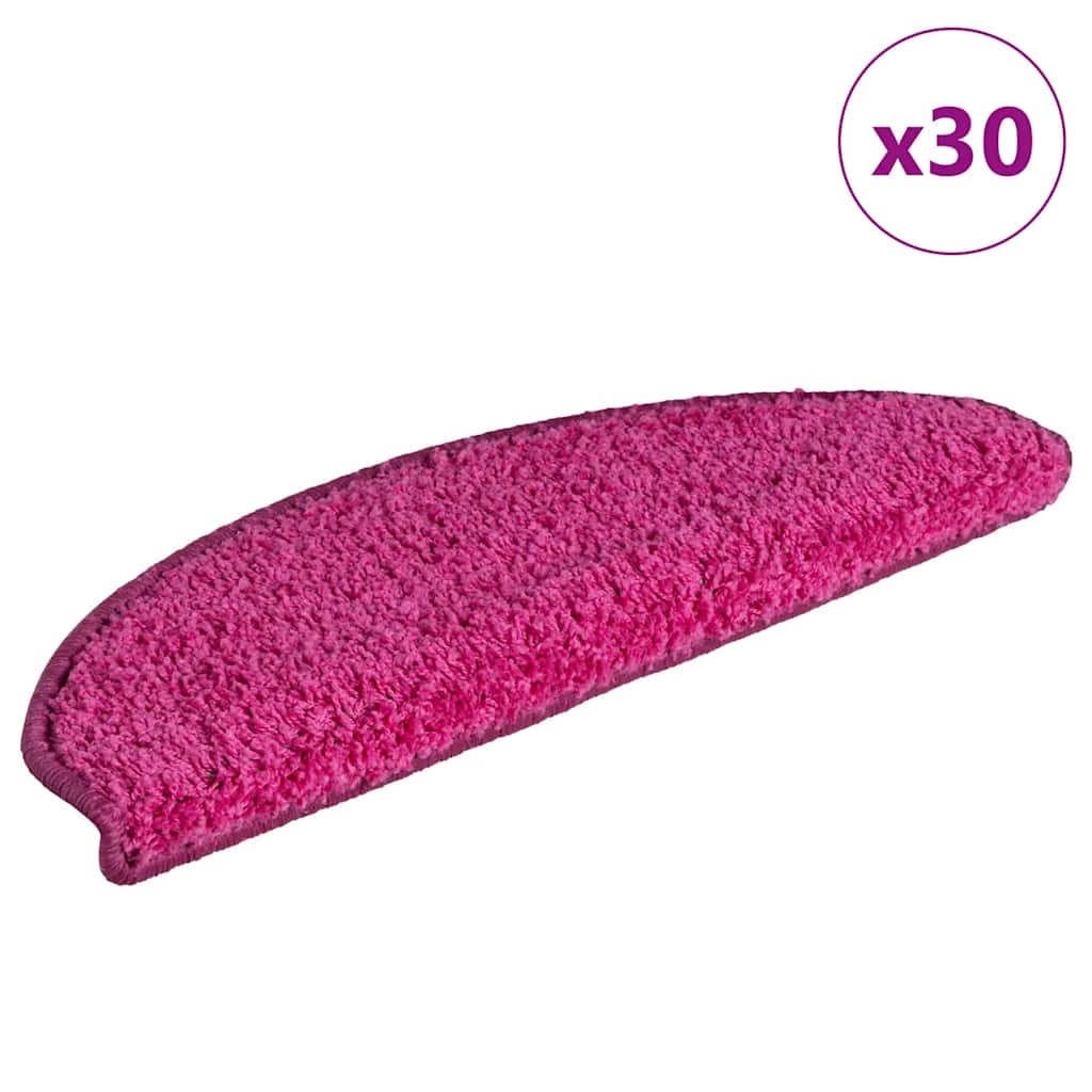 Vidaxx Stufenmatten 30 Stück 65x21x4 cm rosa halbrund groß