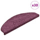 Vidaxx Stufenmatten 30 Stück 65x21x4 cm dunkellila halbrund groß