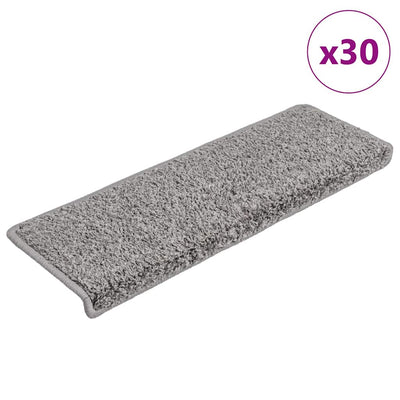 Vidaxx Stufenmatten 30 Stück 65x21x4 cm grau rechteckiger Rand