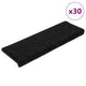 Vidaxx Stufenmatten 30 Stück 65x21x4 cm schwarz rechteckiger Rand
