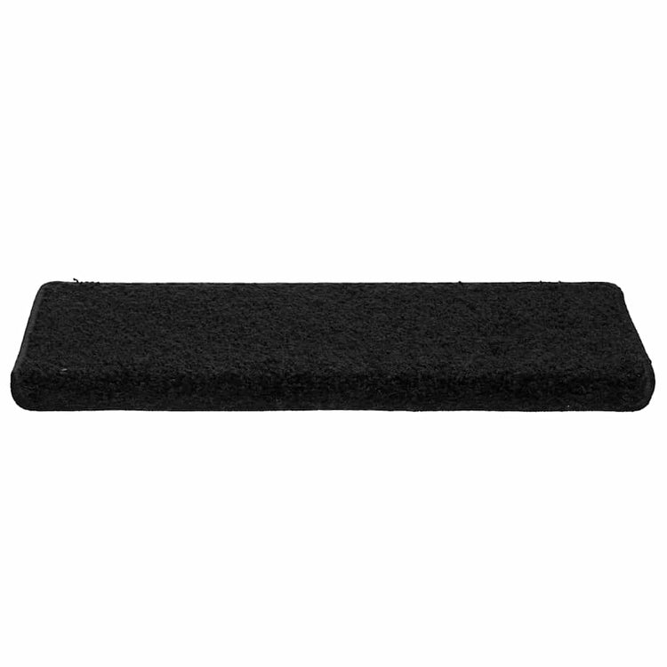 Vidaxx Stufenmatten 30 Stück 65x21x4 cm schwarz rechteckiger Rand