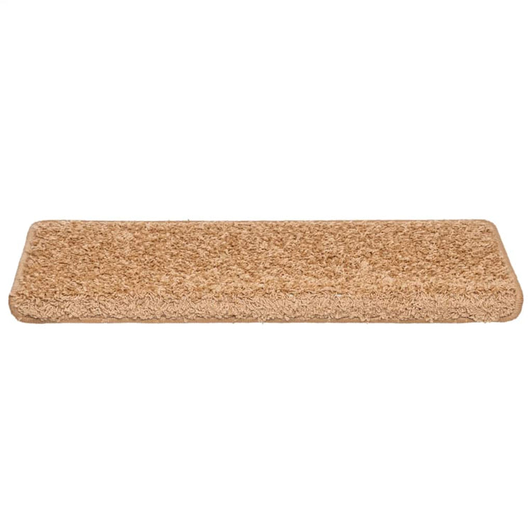 VidaXL Stufenmatten 30 Stück 65x21x4 cm beige rechteckiger Rand