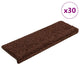 Vidaxx Stufenmatten 30 Stück 65x21x4 cm braun rechteckiger Rand
