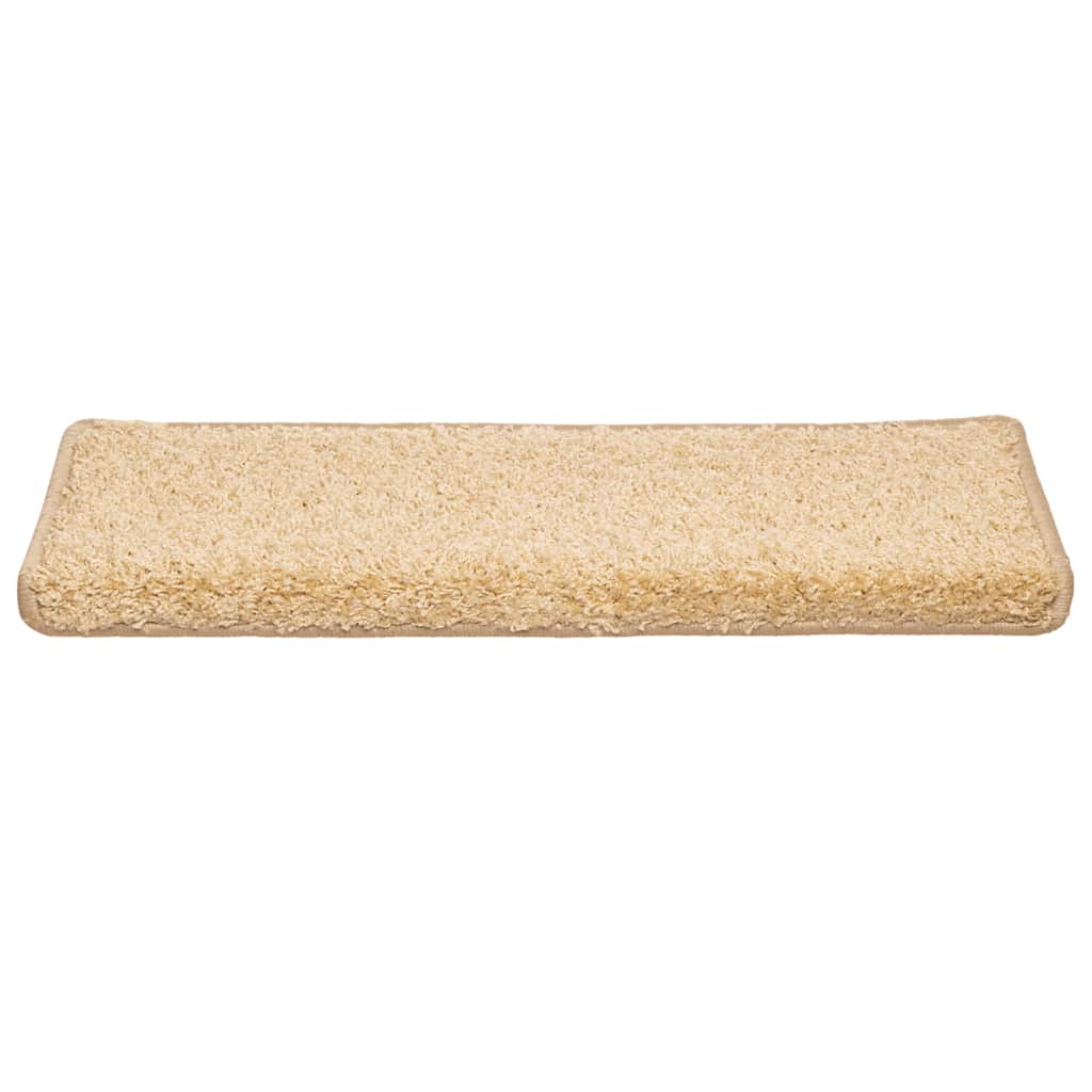 Vidaxx Stufenmatten 30 Stück 65x21x4 cm creme mit rechteckigem Rand
