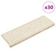 VidaXL Stufenmatten 30 Stück 65x21x4 cm weiß rechteckiger Rand