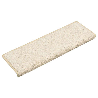 VidaXL Stufenmatten 30 Stück 65x21x4 cm weiß rechteckiger Rand