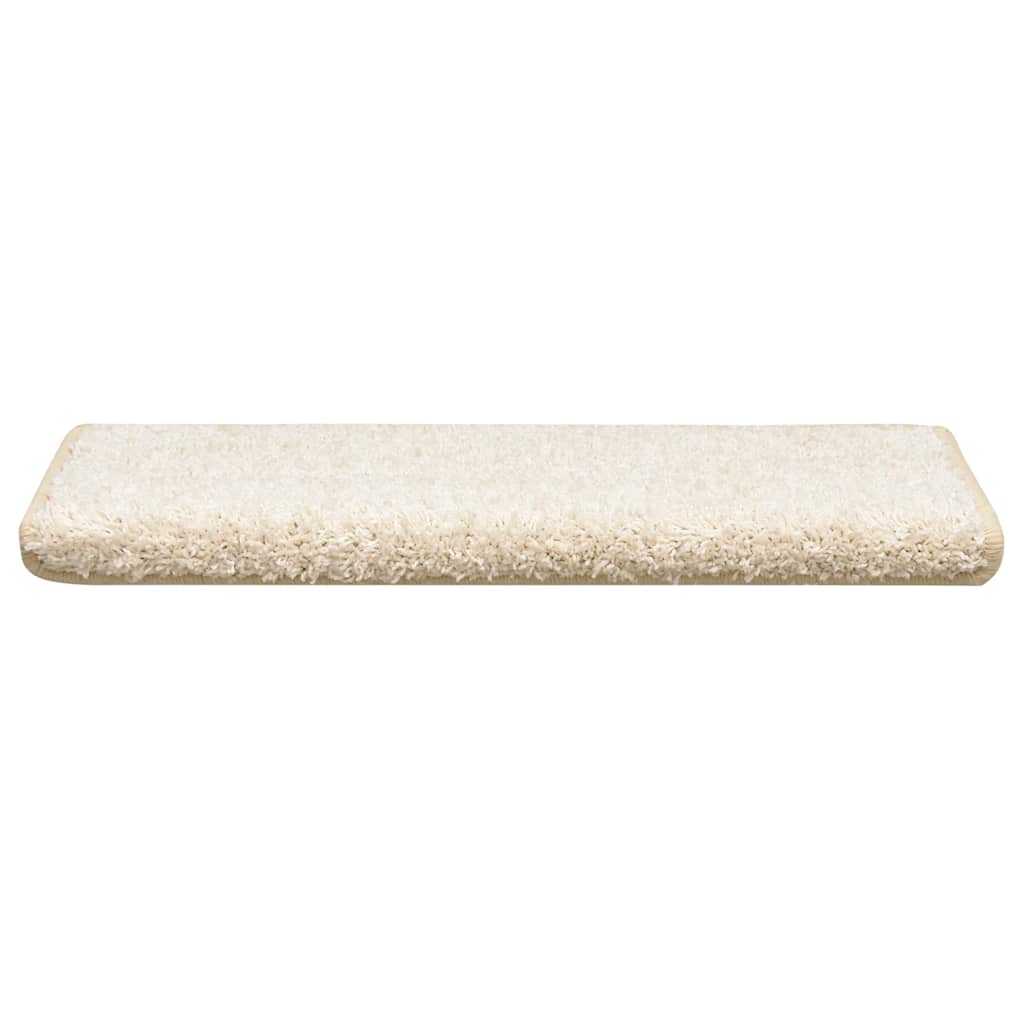 VidaXL Stufenmatten 30 Stück 65x21x4 cm weiß rechteckiger Rand