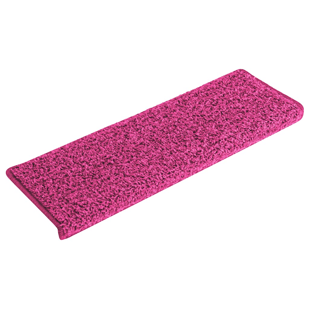 VidaXL Stufenmatten 30 Stück 65x21x4 cm rosa rechteckiger Rand