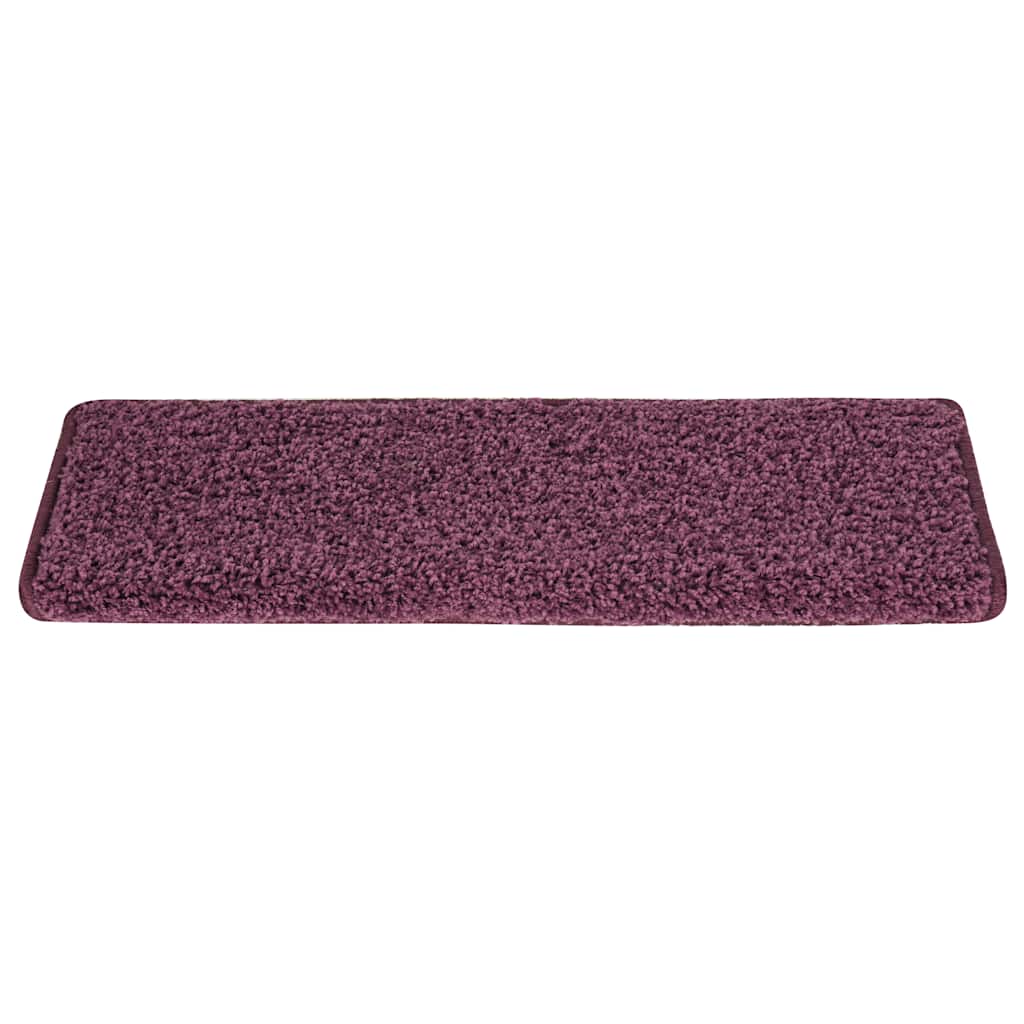 Vidaxx Stufenmatten 30 Stück 65x21x4 cm dunkelviolett rechteckiger Rand