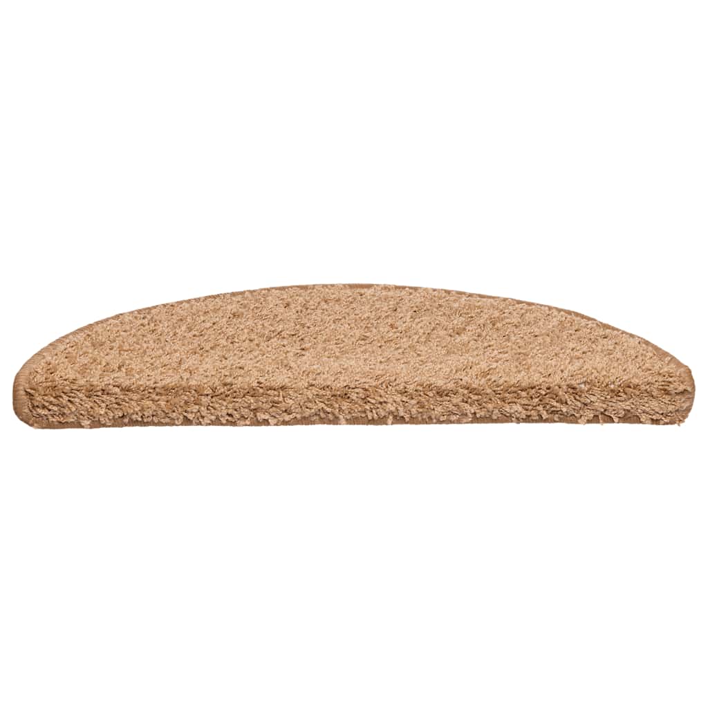 VidaXL Stufenmatten 20 Stk. 56x17x3 cm beige halbrund
