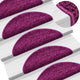 VidaXL Stufenmatten 20 Stk. 56x17x3 cm violett halbrund