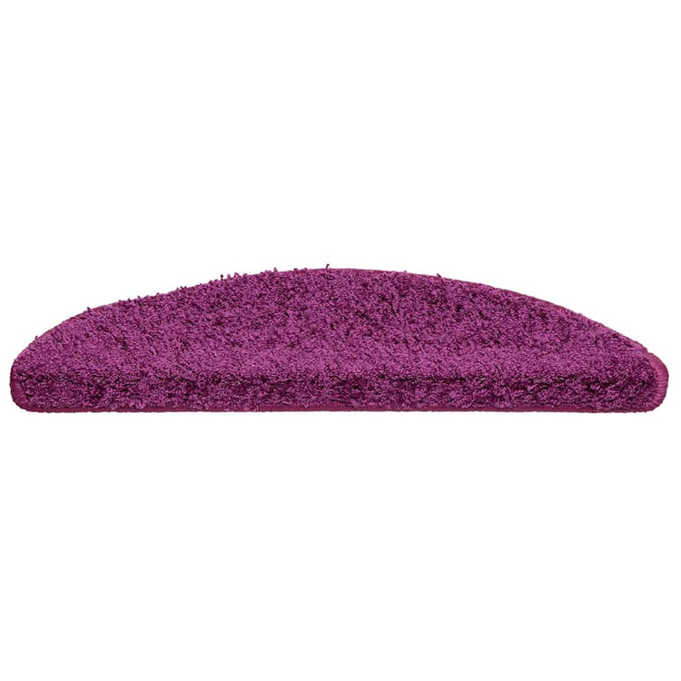 VidaXL Stufenmatten 20 Stk. 56x17x3 cm violett halbrund