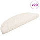 Vidaxx Stufenmatten 20 St. 56x17x3 cm weiß halbrund