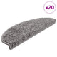 Vidaxx Stufenmatten 20 St. 65x21x4 cm grau halbrund groß