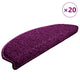 Vidaxx Stufenmatten 20 St. 65x21x4 cm violett halbrund groß