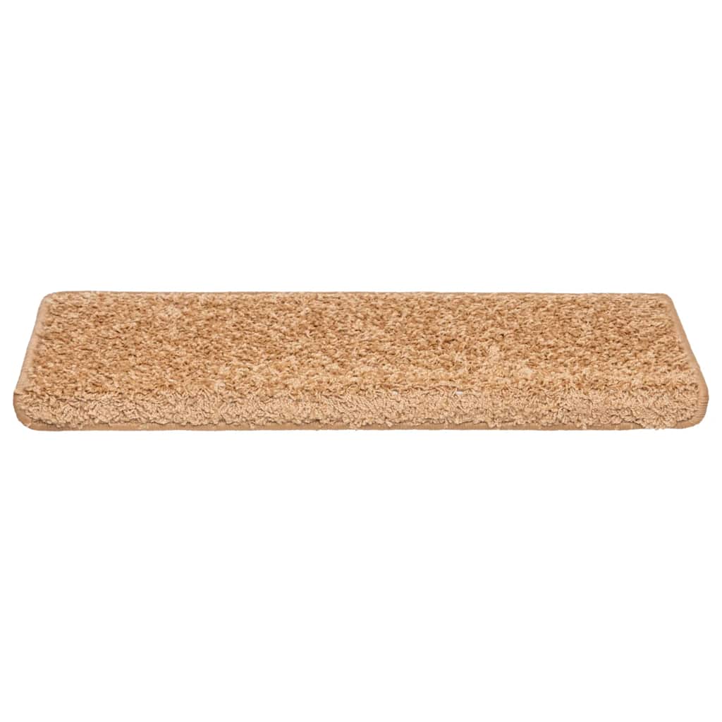 VidaXL Stufenmatten 20 Stück 65x21x4 cm beige rechteckiger Rand