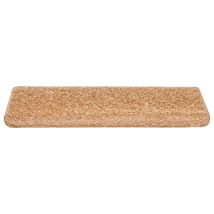 VidaXL Stufenmatten 20 Stück 65x21x4 cm beige rechteckiger Rand