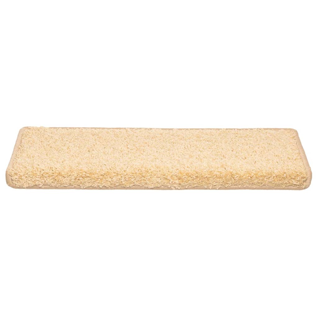 Vidaxx Stufenmatten 20 St. 65x21x4 cm creme mit rechteckigem Rand