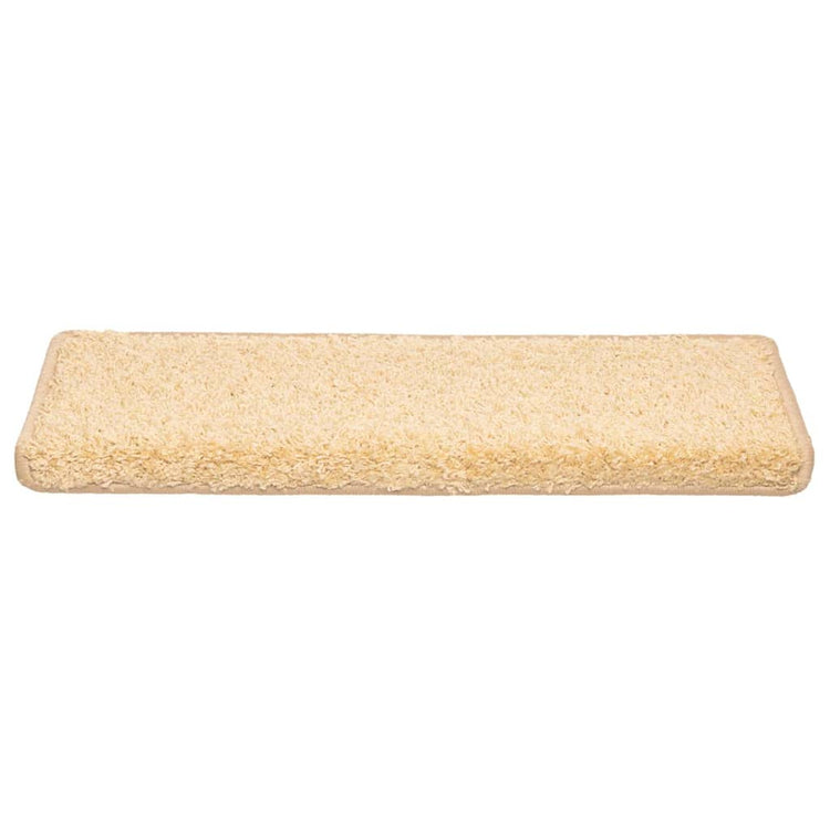 Vidaxx Stufenmatten 20 St. 65x21x4 cm creme mit rechteckigem Rand