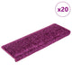 VidaXL Stufenmatten 20 Stk. 65x21x4 cm violett rechteckiger Rand