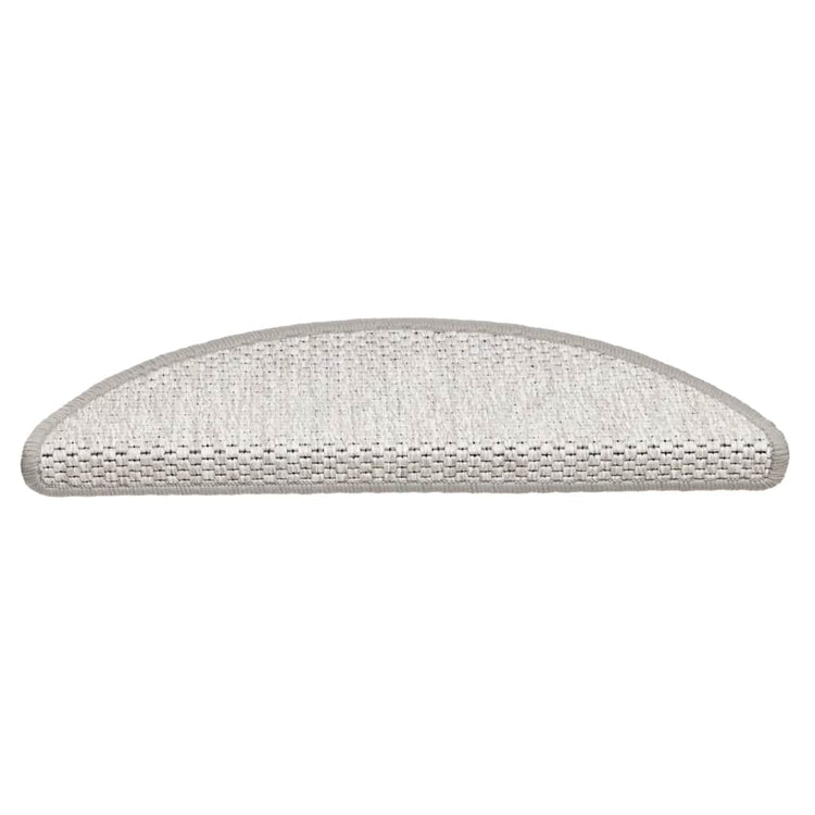 VidaXL Stufenmatten selbstklebend Sisaloptik 30 Stk. 56x17x3 cm Platin