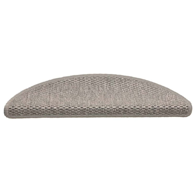VidaXL Stufenmatten selbstklebend 30 Stück Sisaloptik 56x17x3cm silberfarben