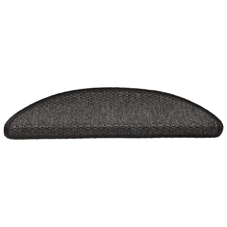 VidaXL Stufenmatten selbstklebend Sisaloptik 30 Stk. 56x17x3 cm Anthrazit