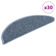 VidaXL Stufenmatten selbstklebend Sisaloptik 30 Stk. 56x17x3 cm Blau