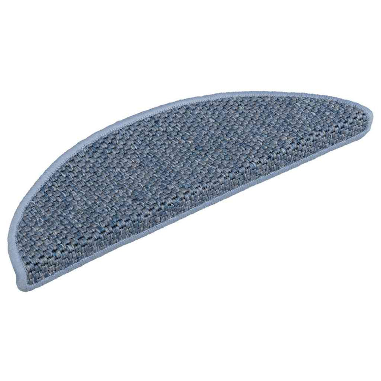 VidaXL Stufenmatten selbstklebend Sisaloptik 30 Stk. 56x17x3 cm Blau