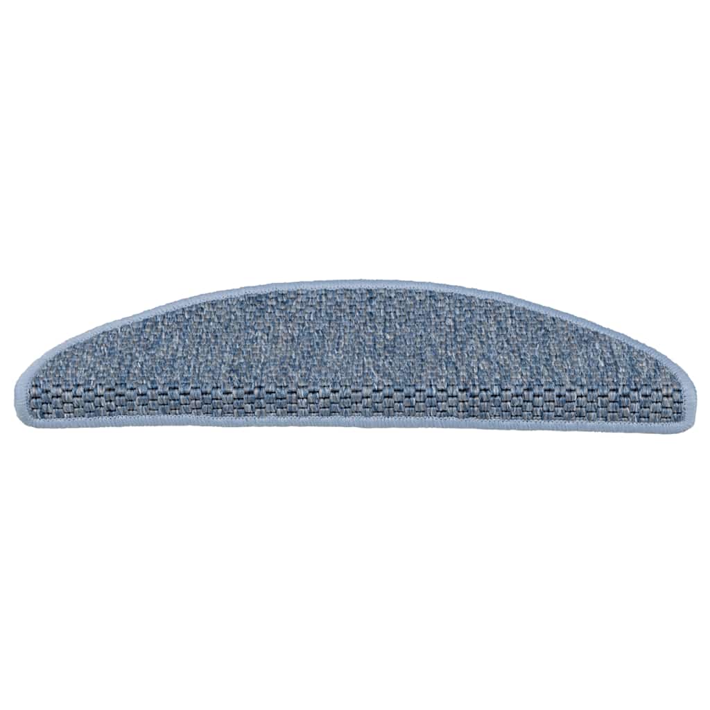 VidaXL Stufenmatten selbstklebend Sisaloptik 30 Stk. 56x17x3 cm Blau