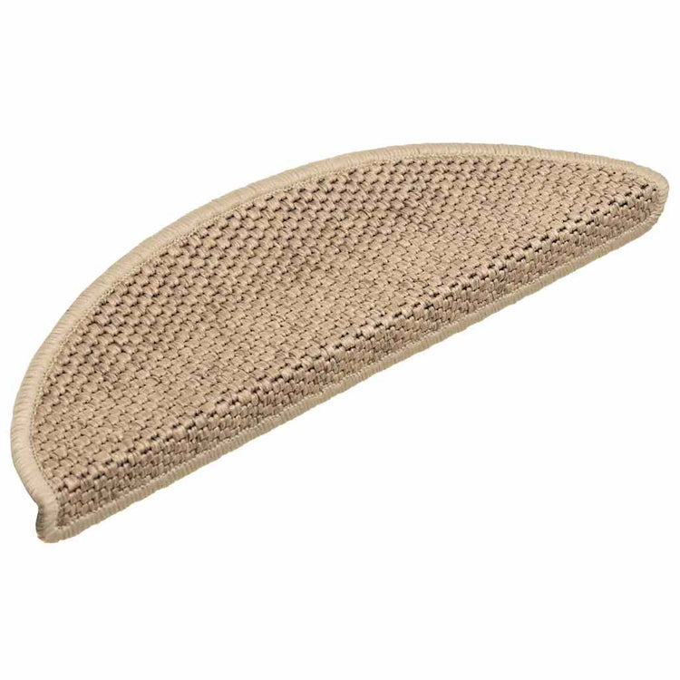VidaXL Stufenmatten selbstklebend Sisaloptik 30 Stk. 56x17x3 cm Sand