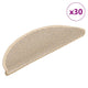 VidaXL Stufenmatten selbstklebend Sisaloptik 30 Stk. 56x17x3 cm Berber