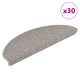 Vidaxx Stufenmatten selbstklebend Sisaloptik 30 Stück 65x21x4cm silberfarben