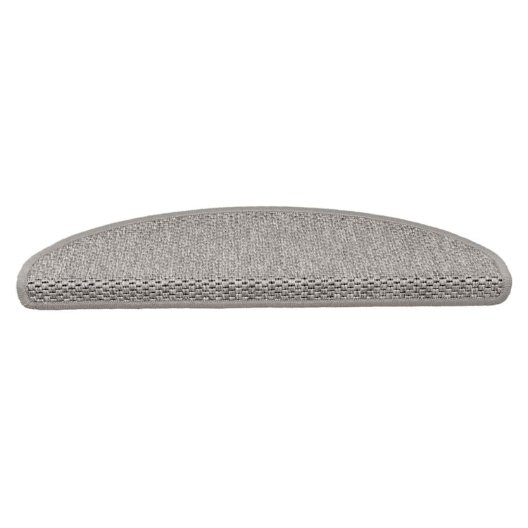 Vidaxx Stufenmatten selbstklebend Sisaloptik 30 Stück 65x21x4cm silberfarben