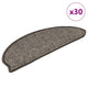 VidaXL Stufenmatten selbstklebend Sisaloptik 30 Stk. 65x21x4 cm Grau-Beige